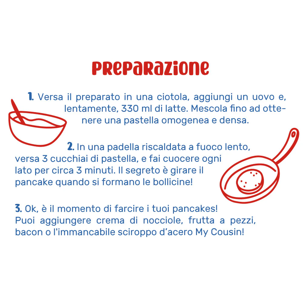 6x American Uncle Preparato per Pancakes + 2x sciroppo d'acero My Cousin - Image 3