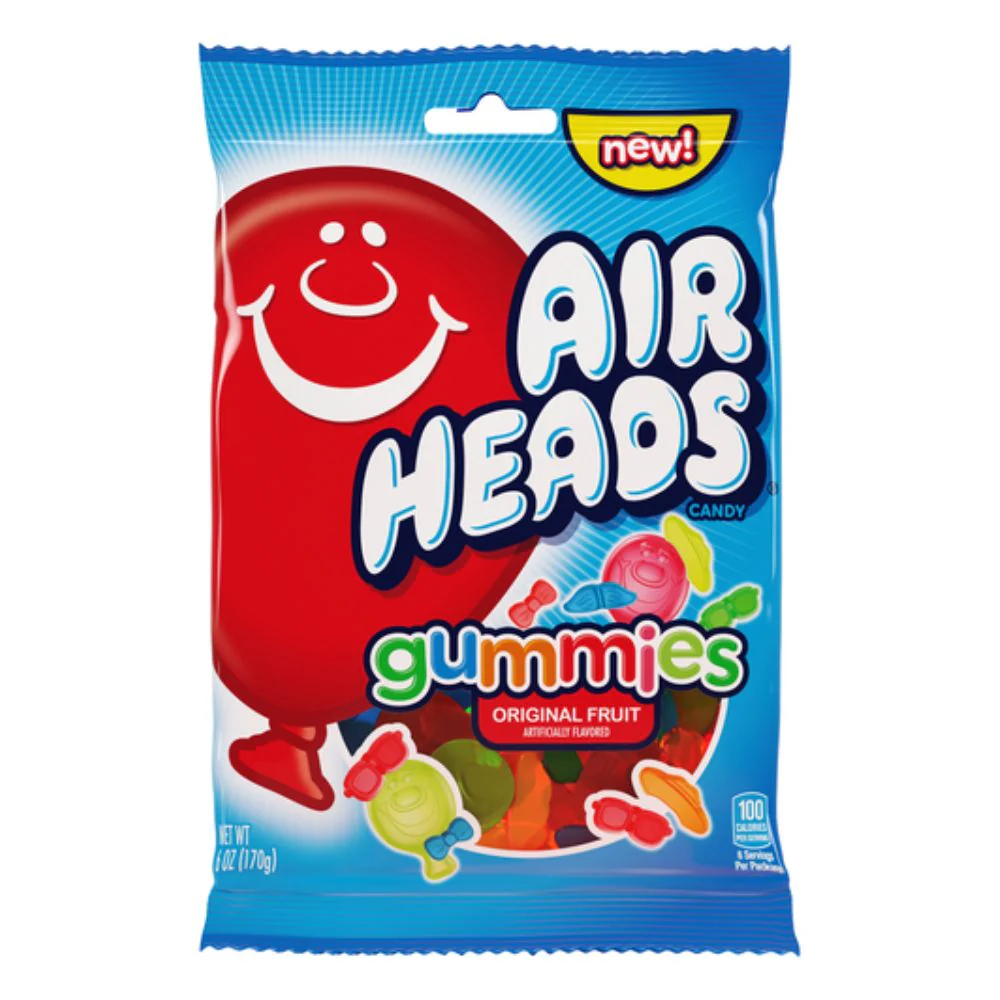 Airheads Gummies Original Fruit, caramelle al gusto di frutta da 108g