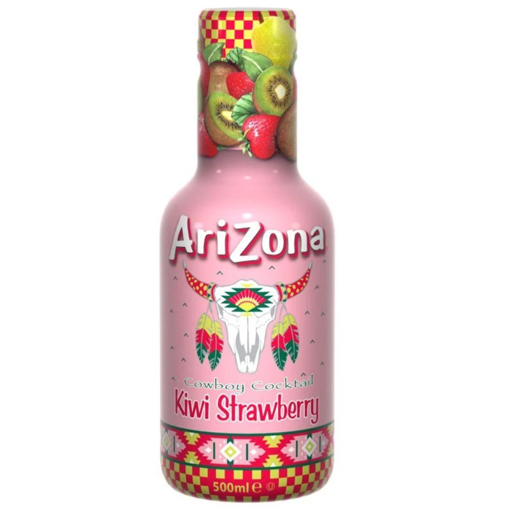 Arizona Cowboy Cocktail Kiwi Strawberry, bevanda al kiwi e alla fragola da 500ml