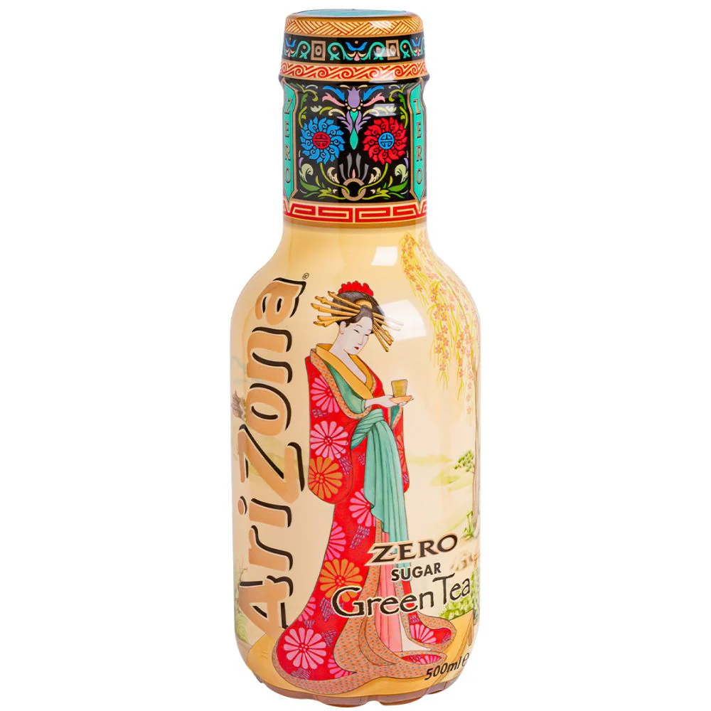 Arizona Zero Sugar Green Tea with Honey, tè verde al miele senza zucchero da 500ml