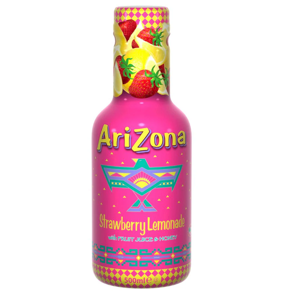 Arizona Strawberry Lemonade, limonata alla fragola da 500ml