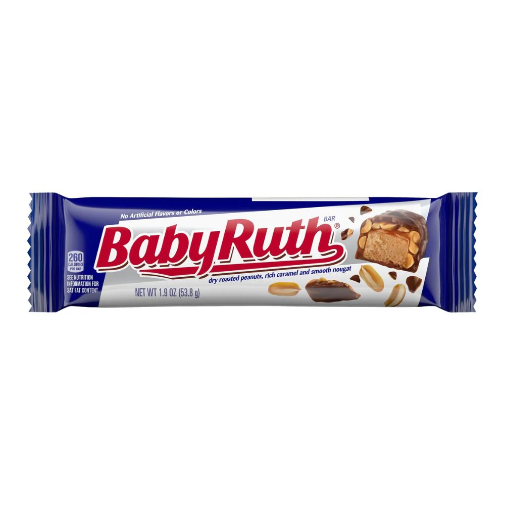 Baby Ruth, barretta al cioccolato e arachidi da 54g