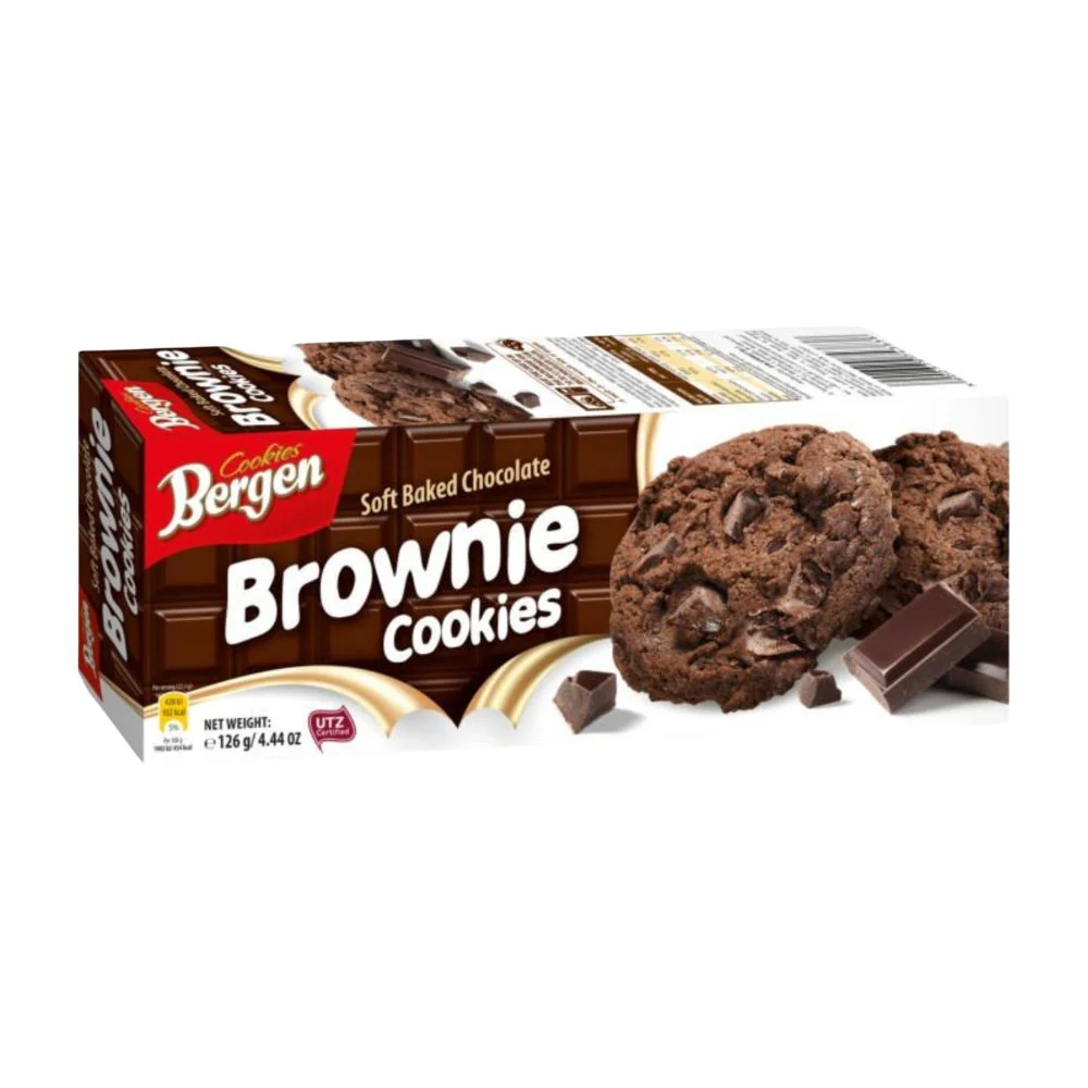Bergen Brownie Cookies, brownie cookies al cioccolato da 126g