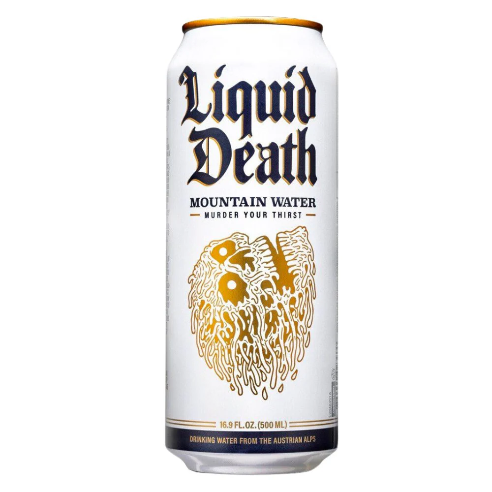 Liquid Death Mountain Water, acqua naturale da 500ml