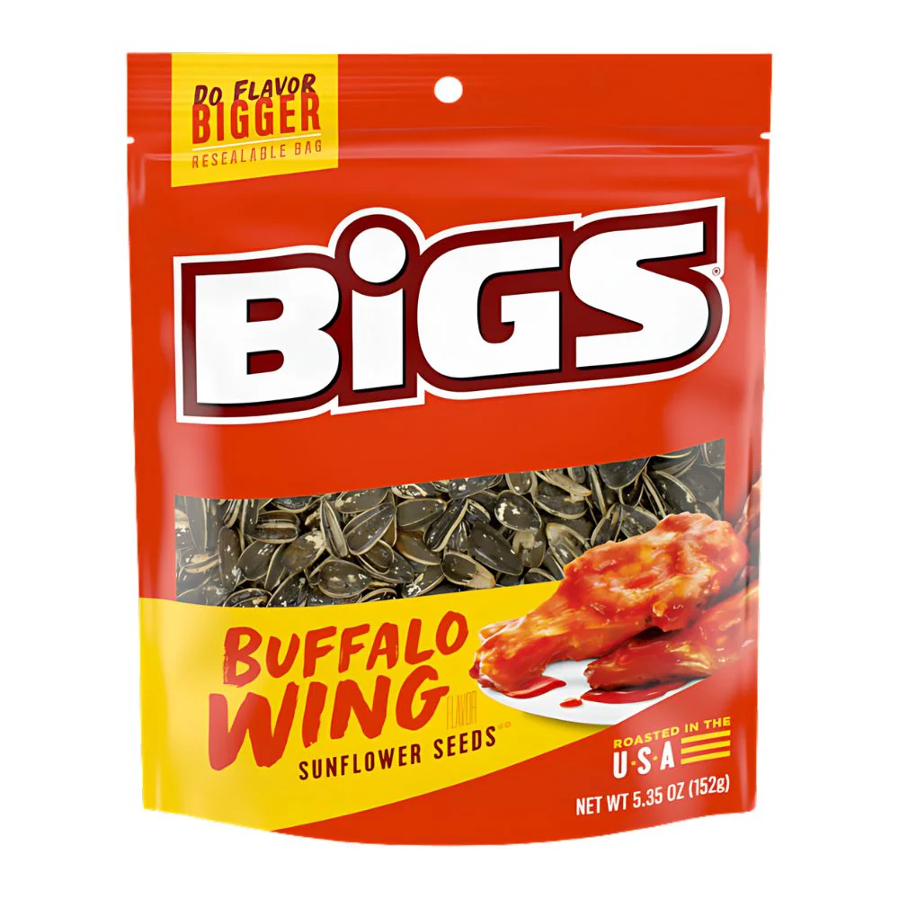 Bigs Sunflower Seeds Buffalo Wing, semi di girasole al gusto di ali di pollo da 152g