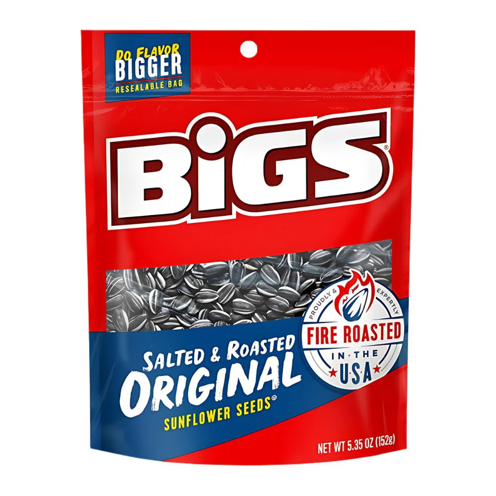 Bigs Sunflower Seeds Salted And Roasted Original, semi di girasole salati e tostati da 152g