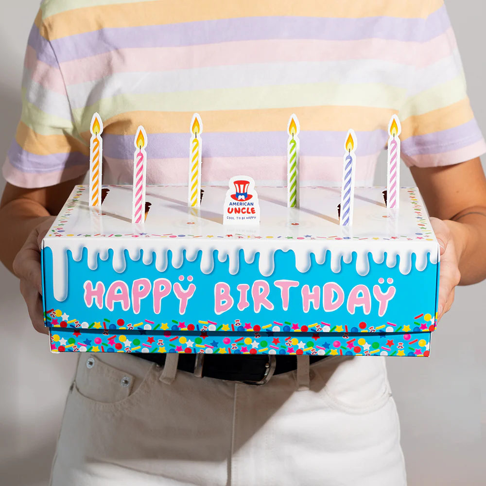Birthday box, scatola a forma di torta di compleanno da 15 snack dolci e salati - Image 3