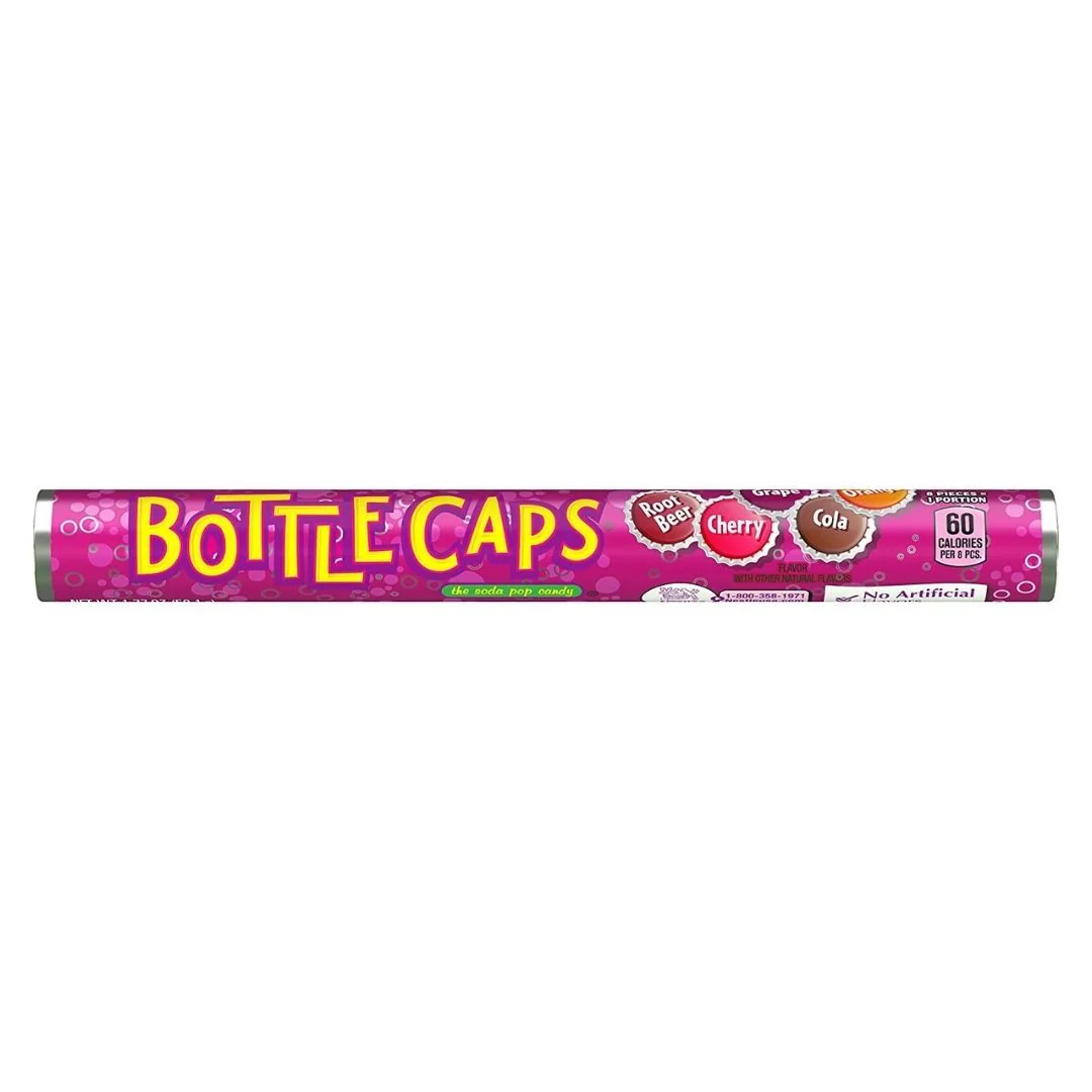 Bottle Caps, caramelle frizzanti alla soda da 50g