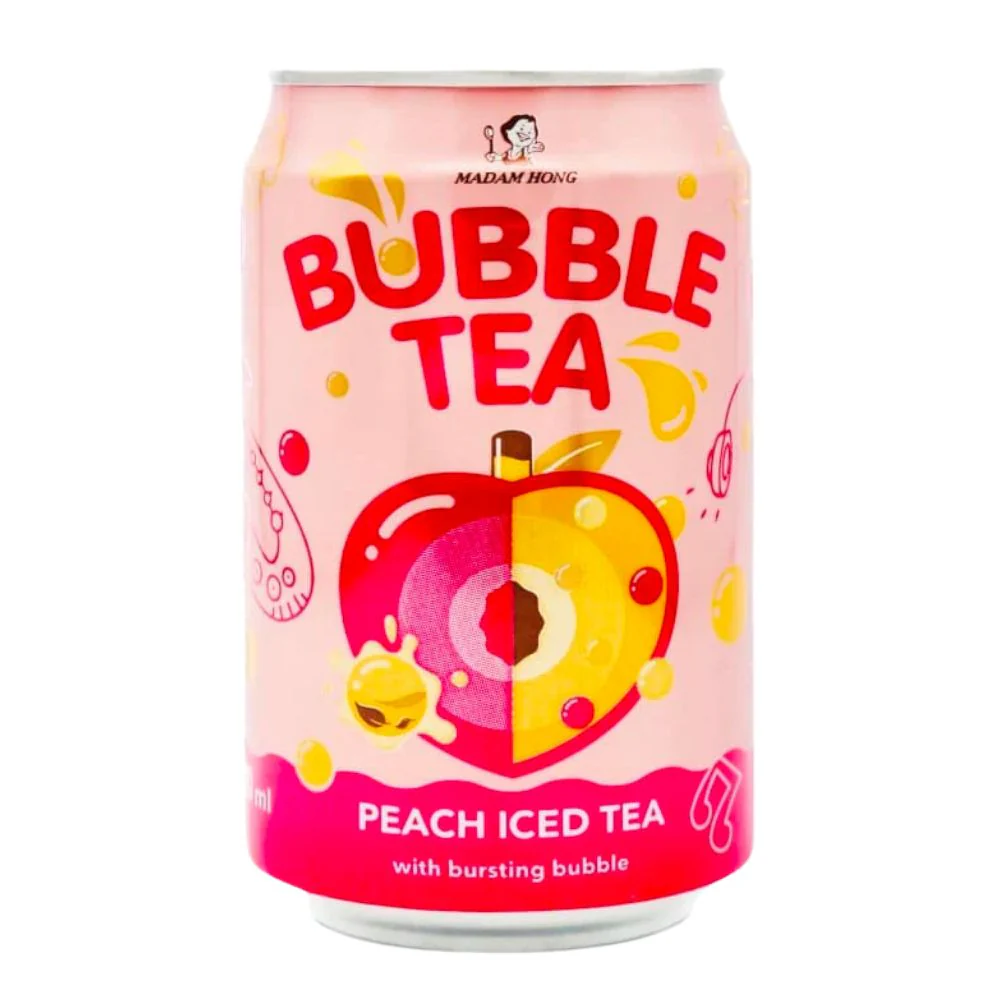Bubble Tea Peach Iced Tea, thè alla pesca con palline scoppiettanti da 320ml