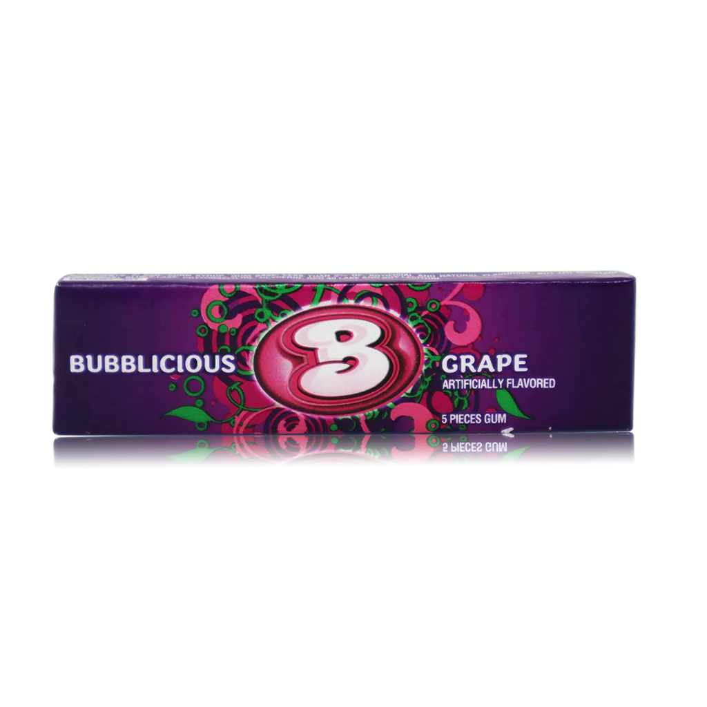 Bubblicious Grape, chewing gum X5 all'uva da 40g