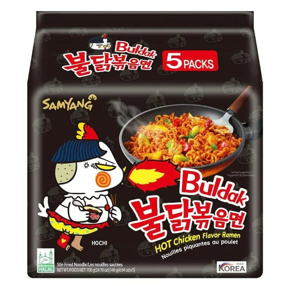 Buldak Hot Chicken Ramen, noodles al gusto di pollo piccante da 700g