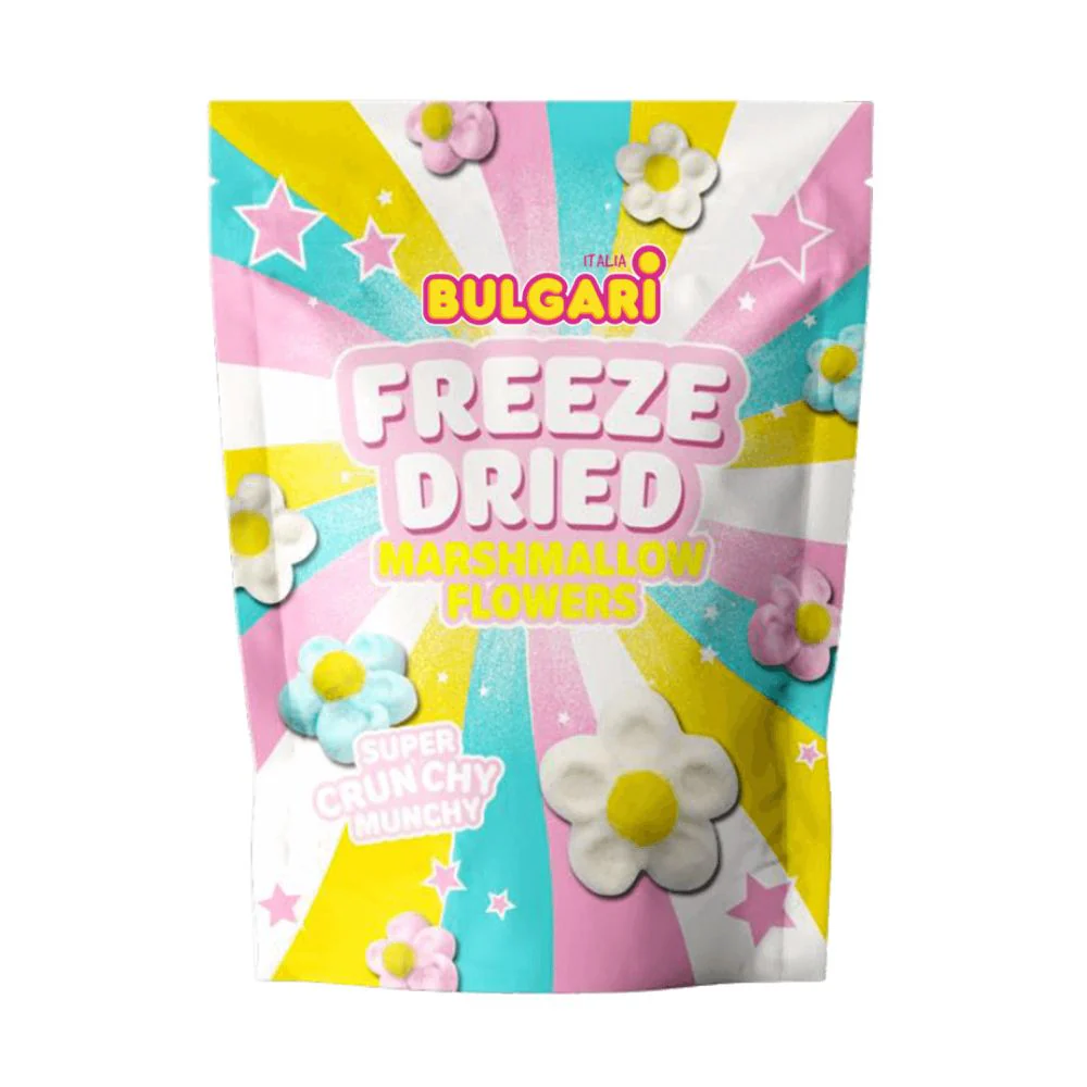 Bulgari Freeze Dried Marshmallow Flowers, marshmallow liofilizzato a forma di margherita da 42g
