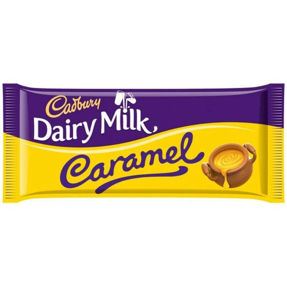 Cadbury Dairy Milk Caramel, barretta al caramello e cioccolato al latte da 120g
