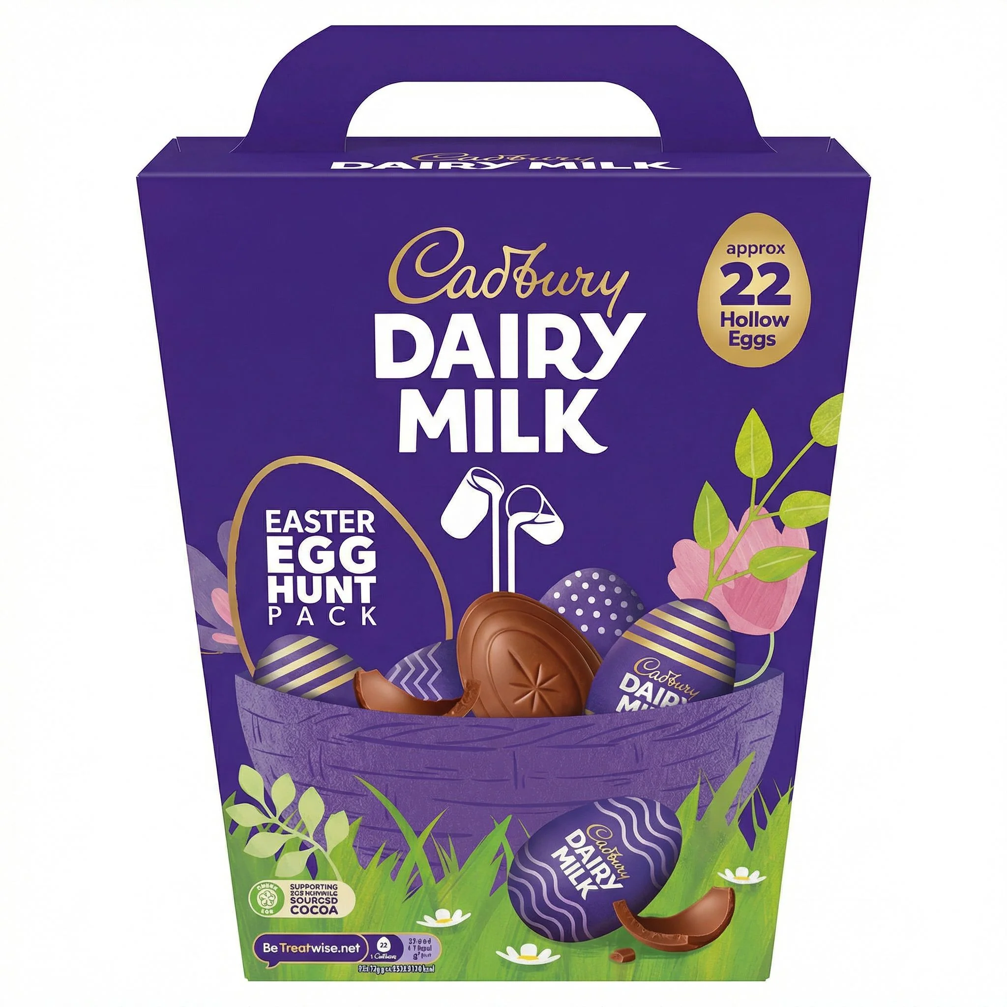 Cadbury Dairy Milk Easter Egg Hunt Pack, confezione di ovetti di cioccolato al latte da 317 g (circa 22 uova)