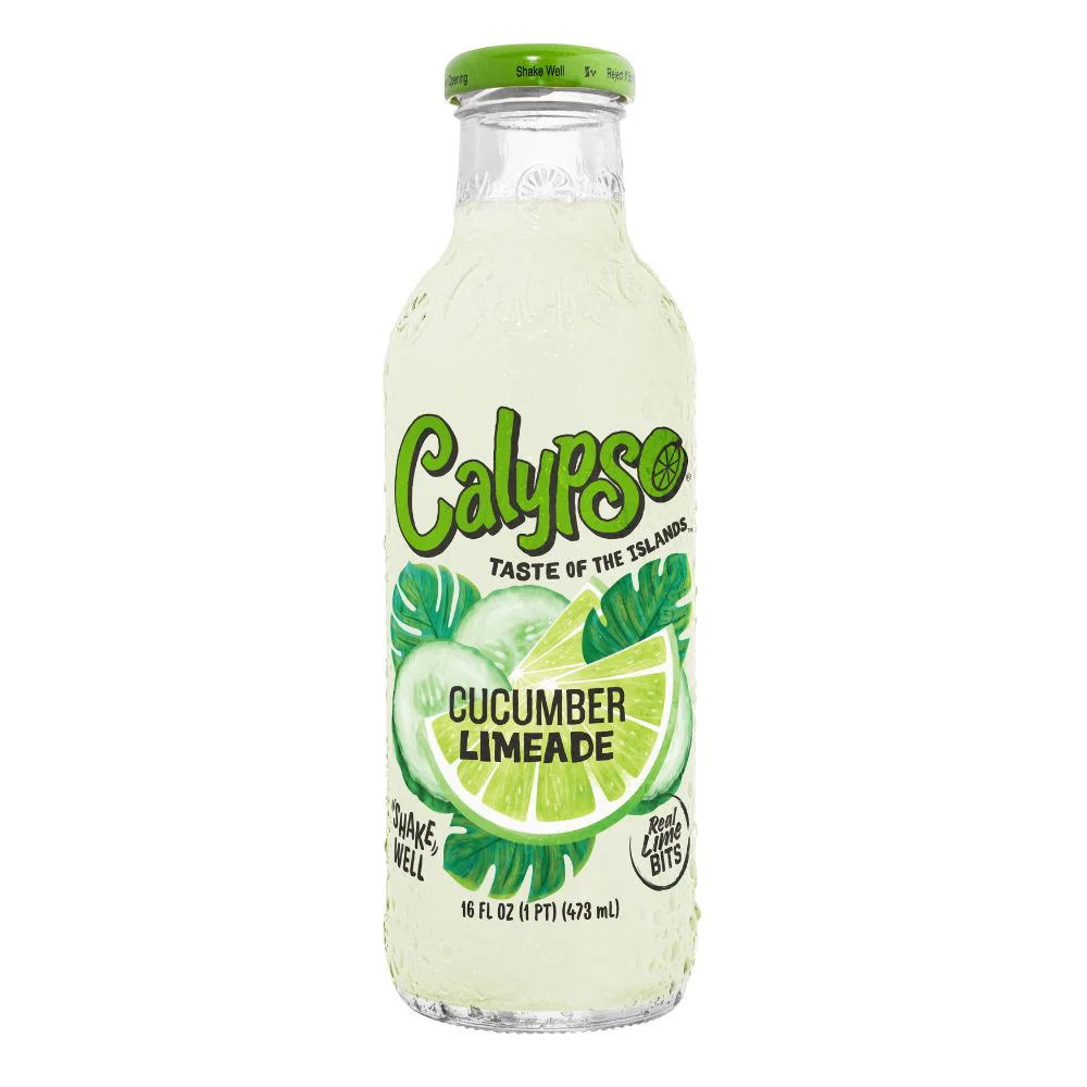Calypso Cucumber Limeade, bevanda al gusto di cetriolo e lime da 473ml