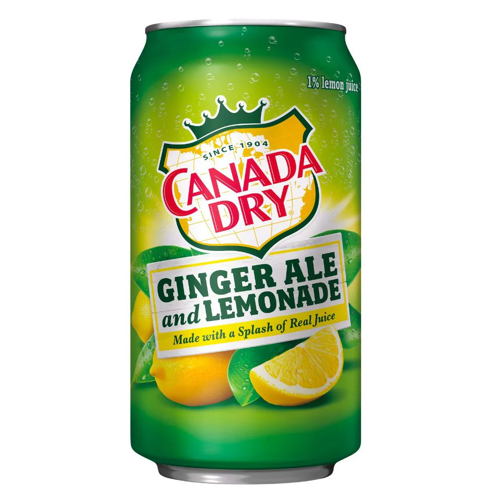 Canada Dry Ginger Ale & Lemonade, bevanda allo zenzero e al limone da 355ml