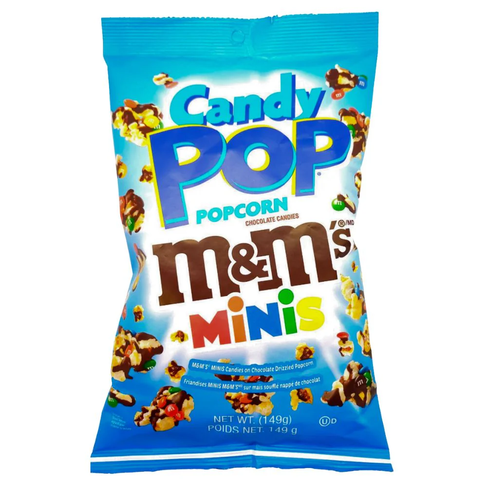 Candy Pop Popcorn M&M's Minis, popcorn al gusto di m&m's da 149g