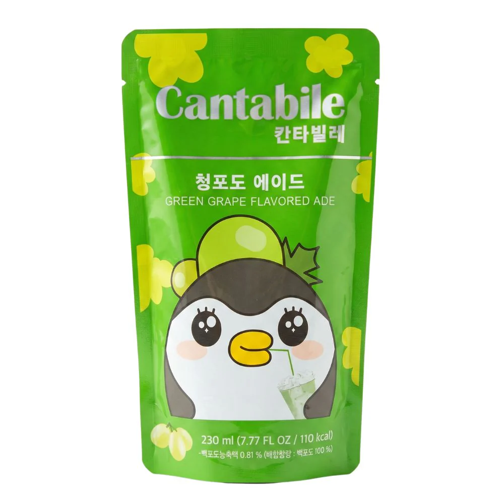 Cantabile Green Grape Ade, bevanda al gusto d'uva da 230ml