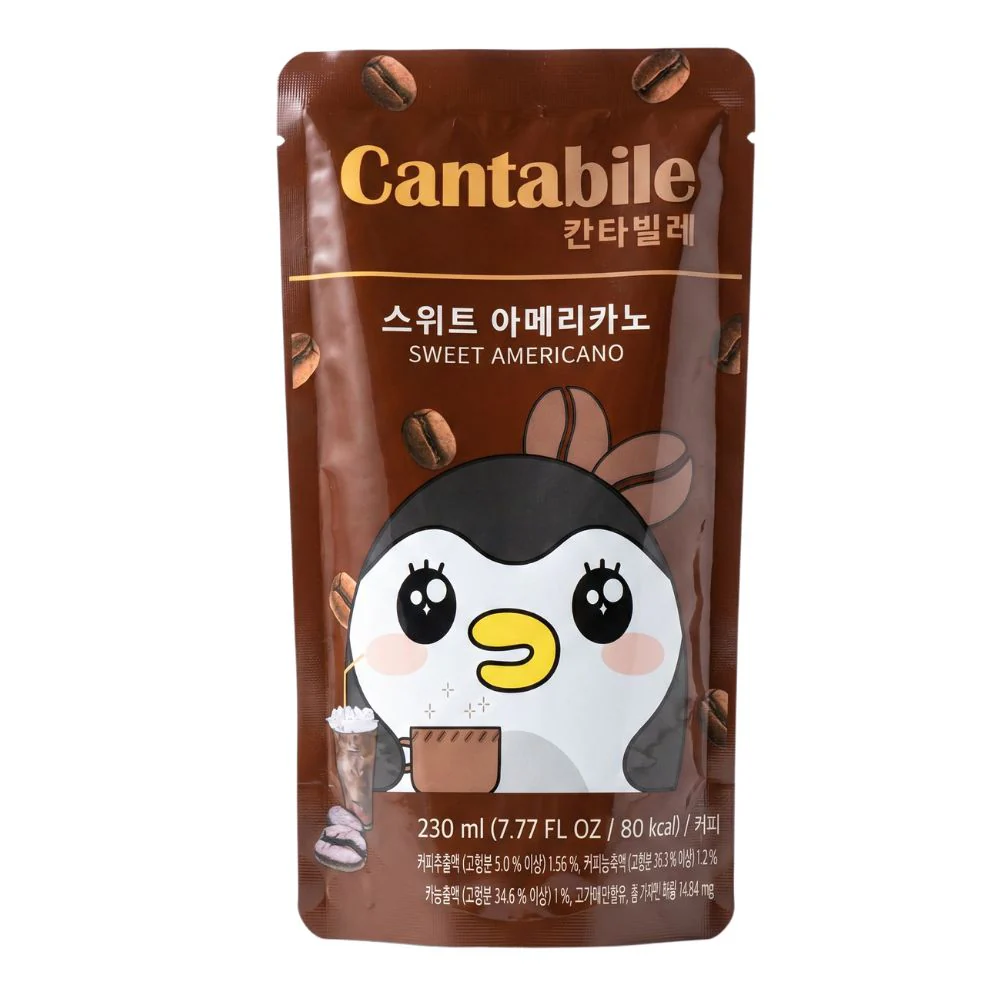 Cantabile Sweet Americano, bevanda al gusto di caffè nero dolce da 230ml