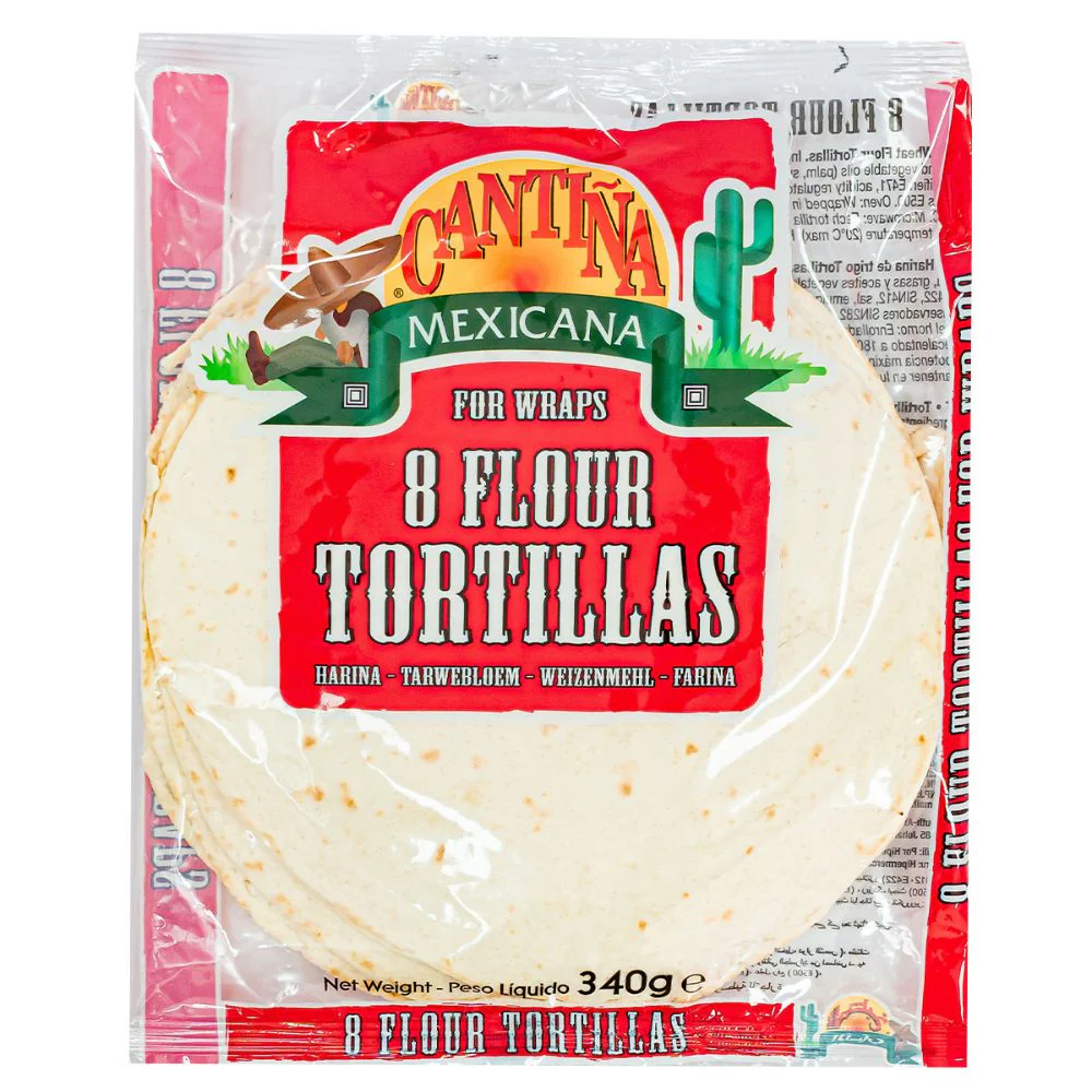Cantina Mexicana Flour Tortillas, 8 tortillas da 340g