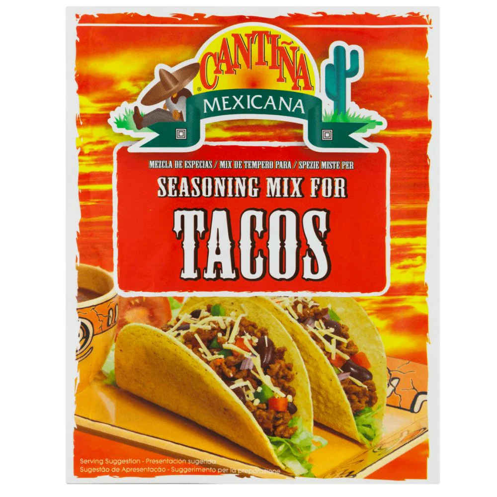 Cantina Mexicana Seasoning Mix for Tacos, condimento in polvere per tacos da 35g