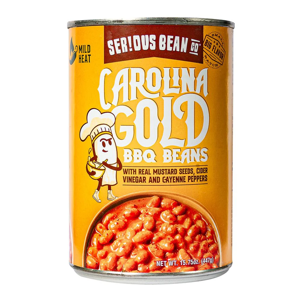 Serious Bean Co Carolina Gold BBQ Beans, fagioli al gusto di BBQ da 447g