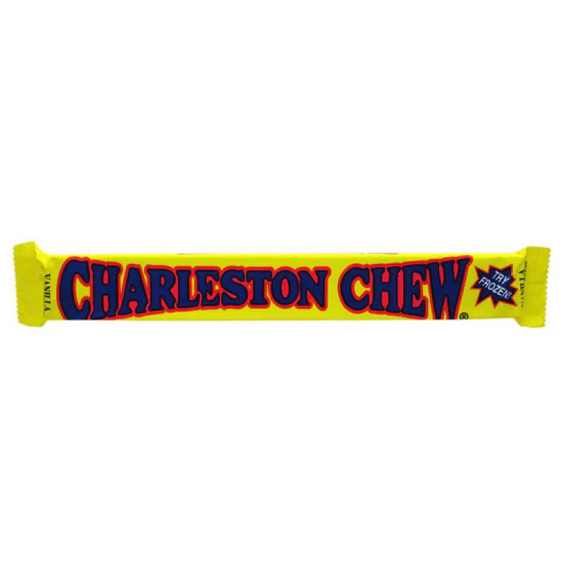 Charleston Chew Vanilla, torrone alla vaniglia ricoperto di cioccolato da 53g