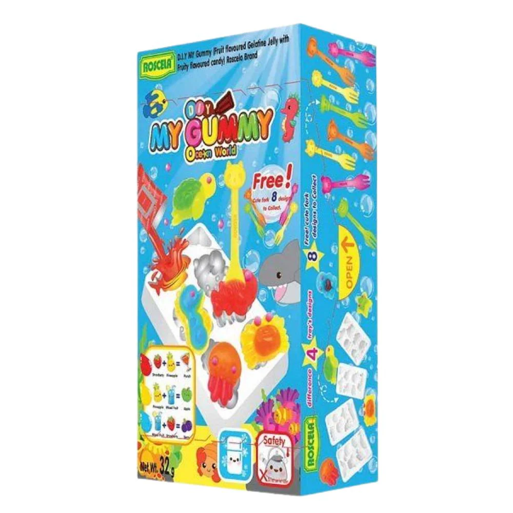 Roscela Diy My Gummy Ocean World, caramelle al gusto di frutta da 32g