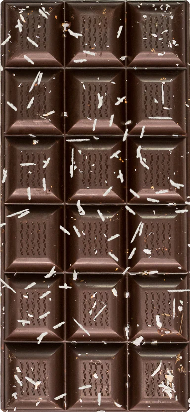 ChocoLetter Dark Choco & Coconut, tavoletta di cioccolato fondente artigianale con granella di cocco da 100g - Image 3