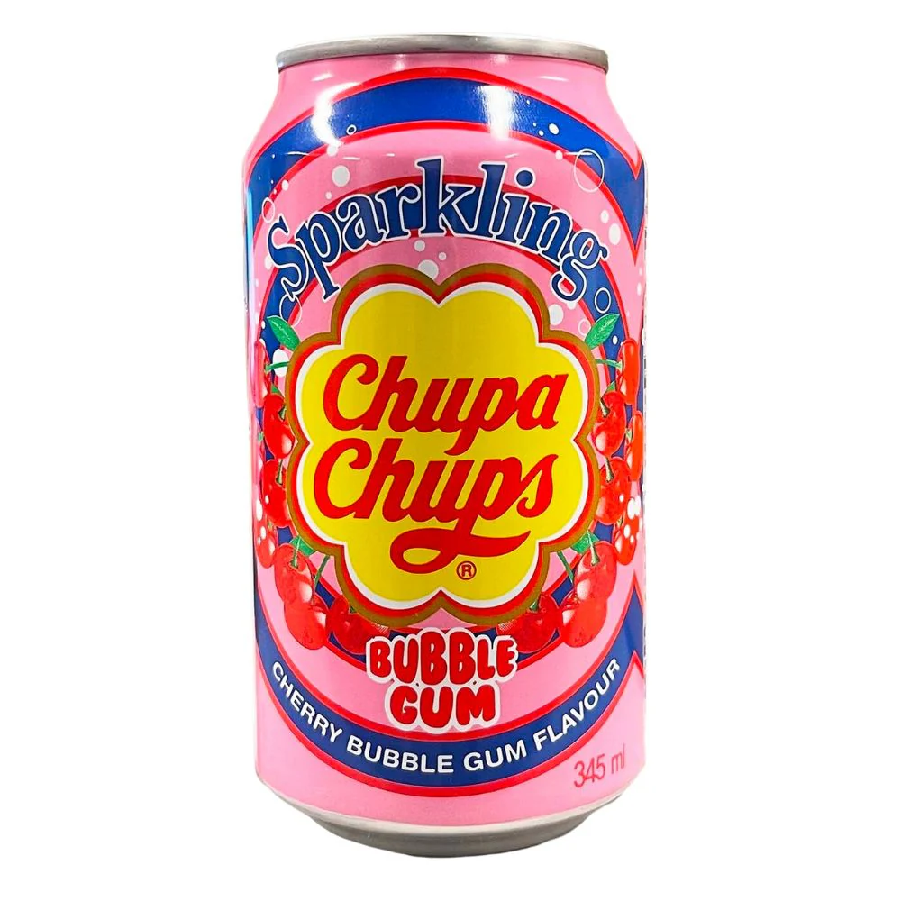 Chupa Chups Cherry Bubble Gum, bevanda alla ciliegia da 345ml