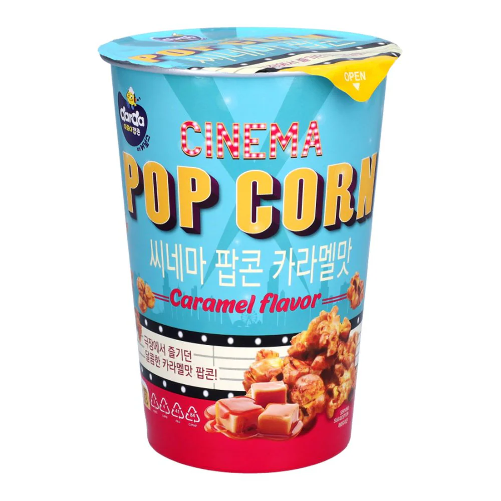 Cinema Popcorn Caramel Flavor, popcorn al gusto di caramello da 65g