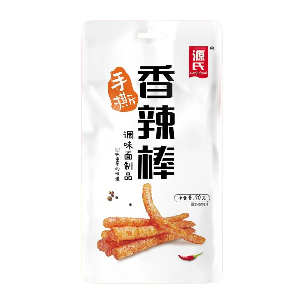 Genji Big La Tiao Gluten Spicy Stick, bastoncini di frumento piccanti da 90g