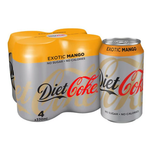 Coca Cola Diet Exotic Mango (Confezione da 4)