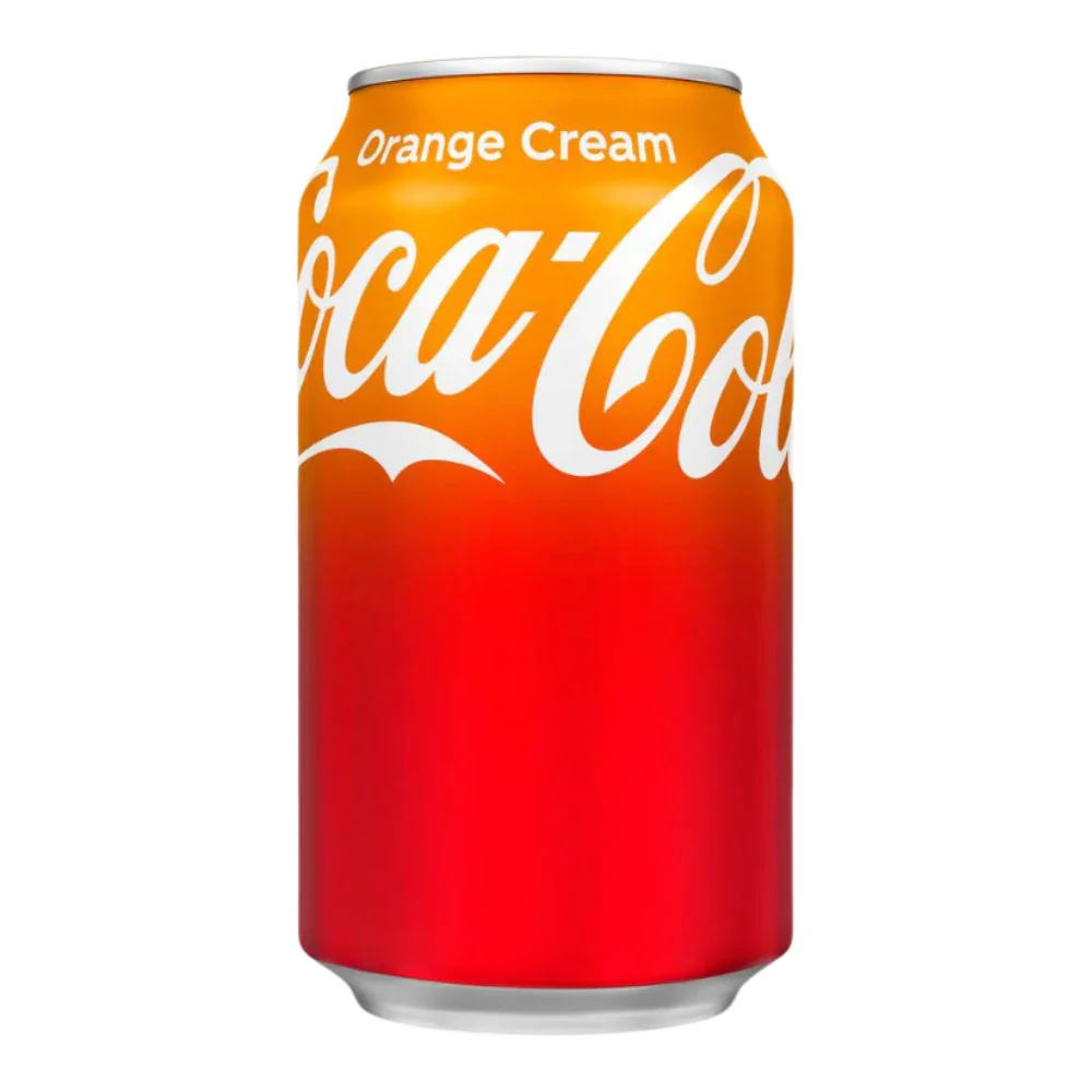 Coca Cola Orange Cream, bevanda gassata al gusto di arancia da 355ml