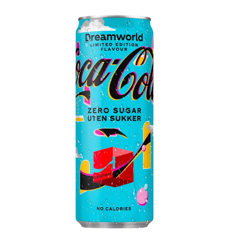 Coca Cola Zero Dreamworld, bevanda al gusto cola da 250ml