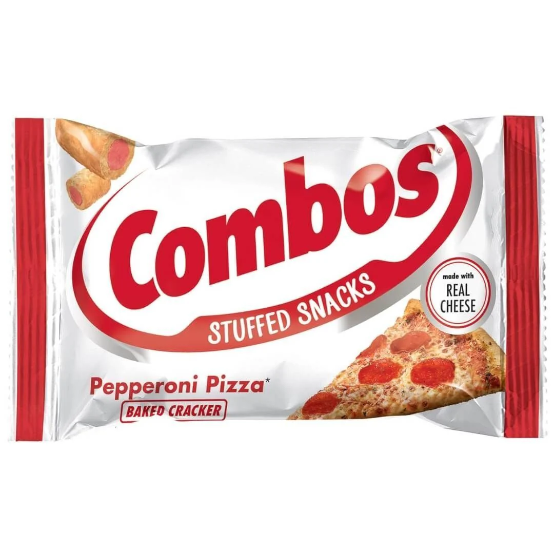 Combos Pepperoni Pizza Cracker, cracker gusto pizza al salame piccante da 48g