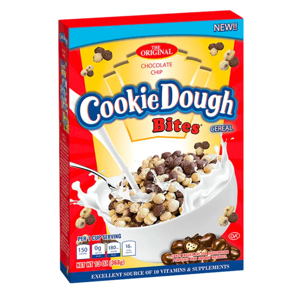 Cookie Dough Bite Cereal, cereali al cioccolato da 368g