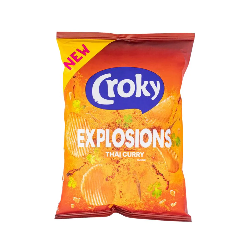 Croky Thai Curry Explosions, patatine al curry da 40g