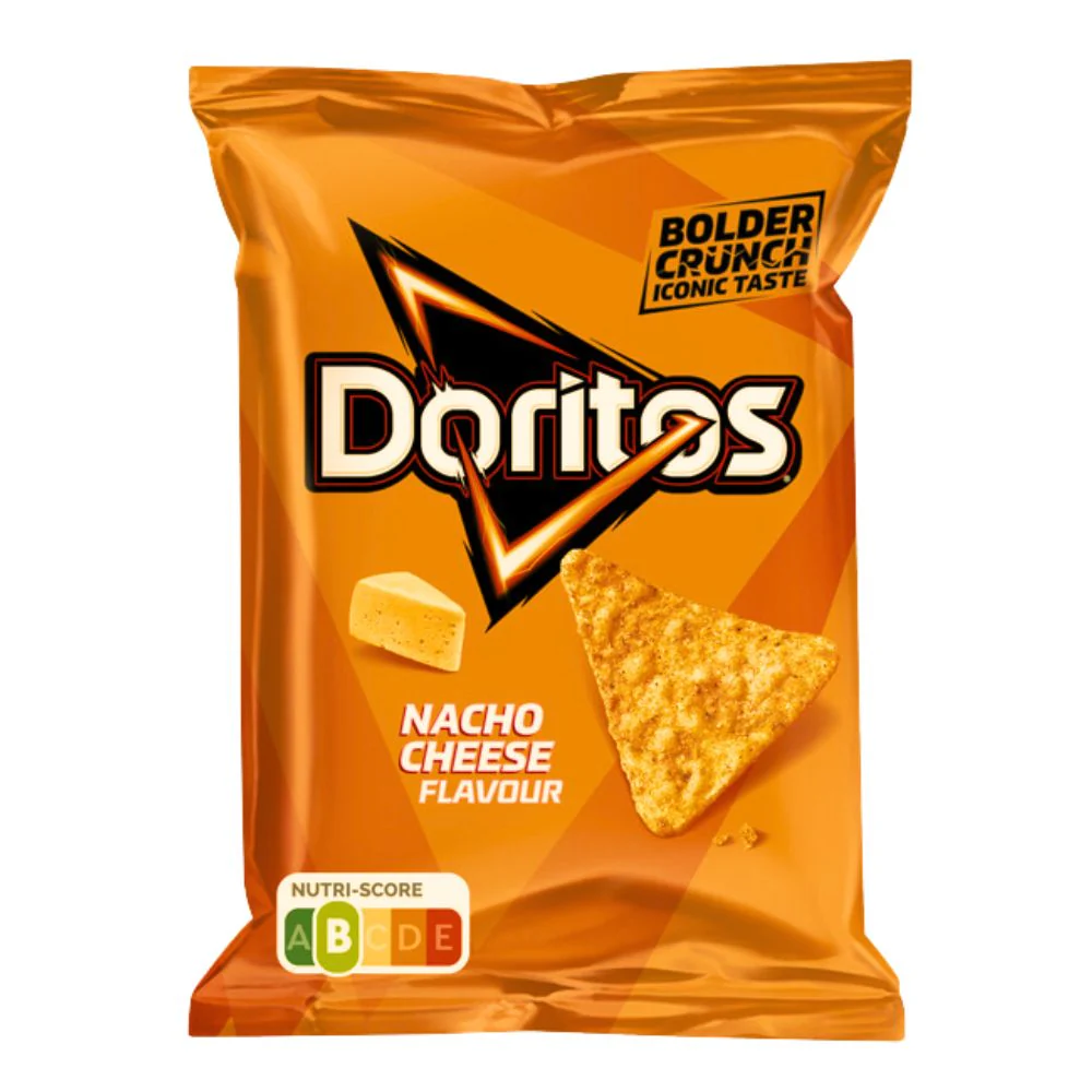 Doritos Nacho Cheese Flavour, patatine al gusto di formaggio da 44g