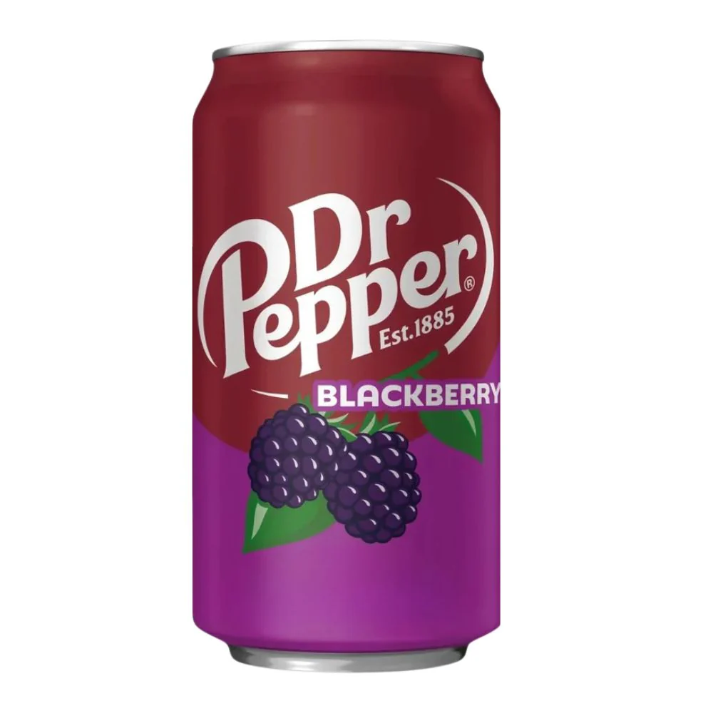 Dr Pepper Blackberry, bevanda gassata al gusto di mora da 355ml