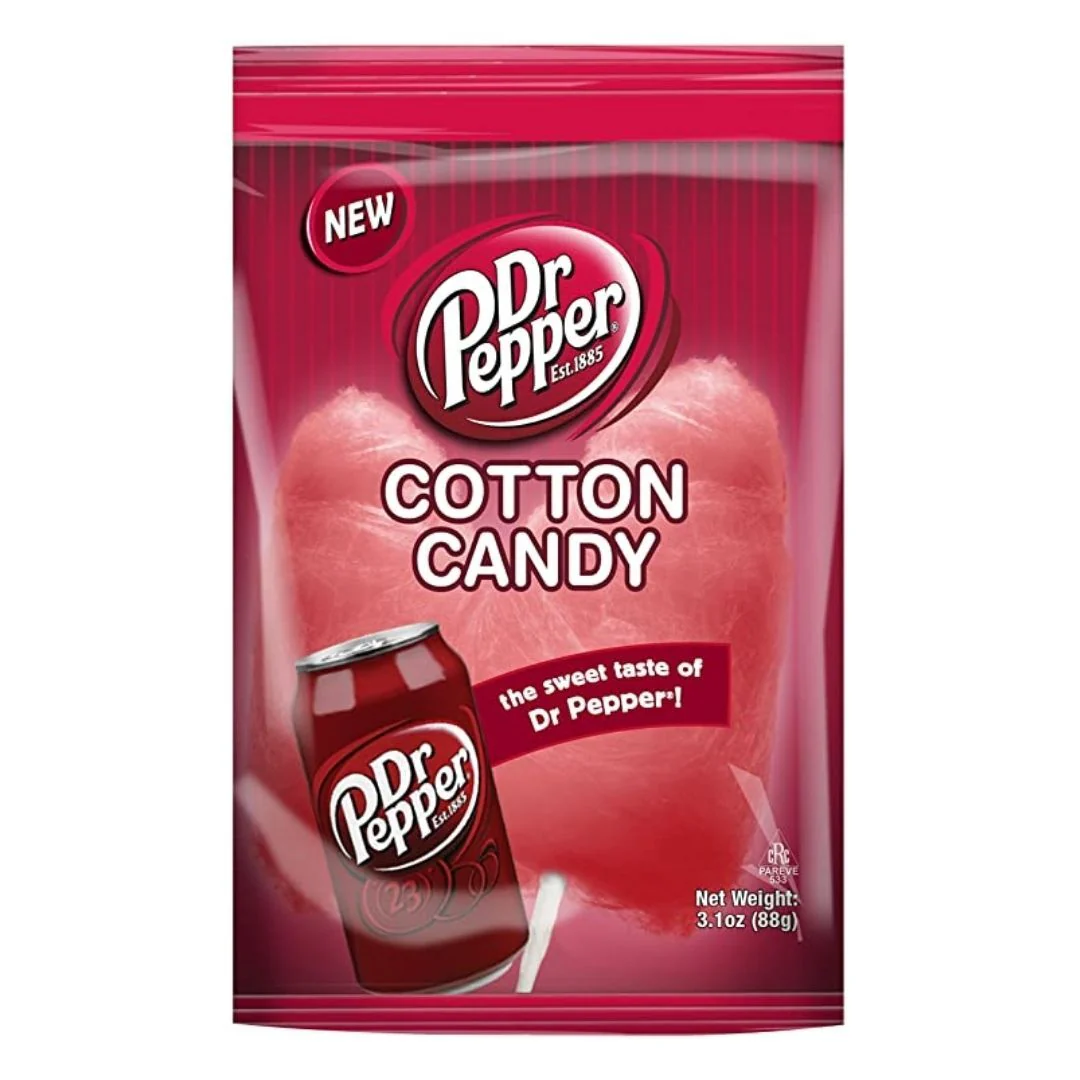 Dr Pepper Cotton Candy, zucchero filato alla frutta da 88g