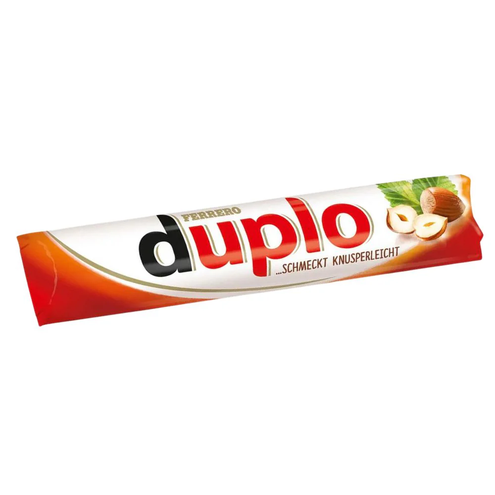 Duplo, barretta al cioccolato con crema alle nocciole e wafer da 18.2g
