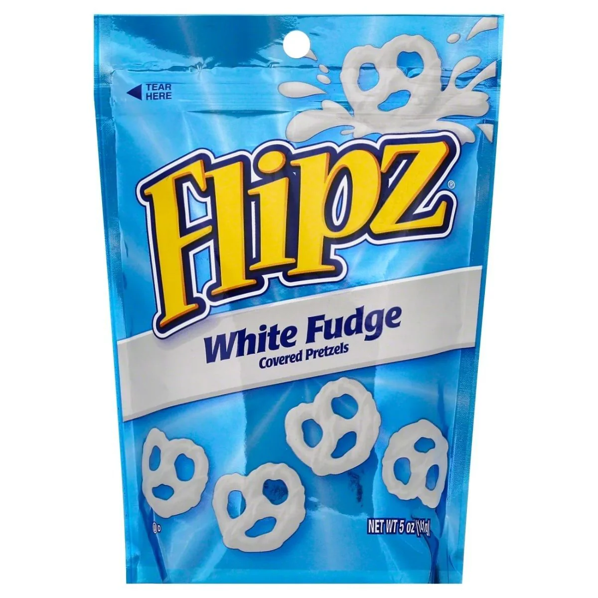 Flipz White Fudge Coated Pretzel, pretzel ricoperti di cioccolato bianco da 90g