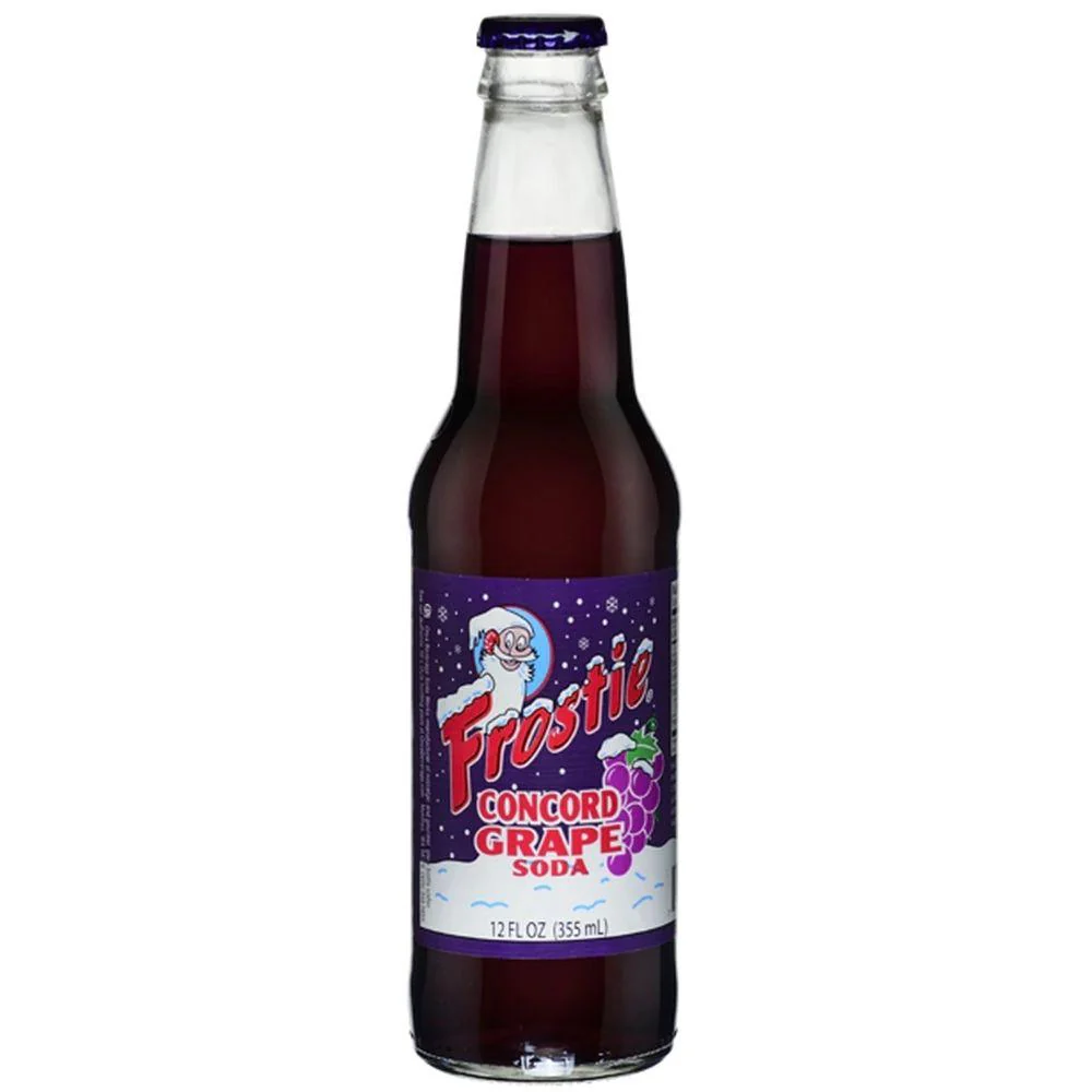 Frostie Concord Grape Soda, bibita analcolica all'uva da 355 ml