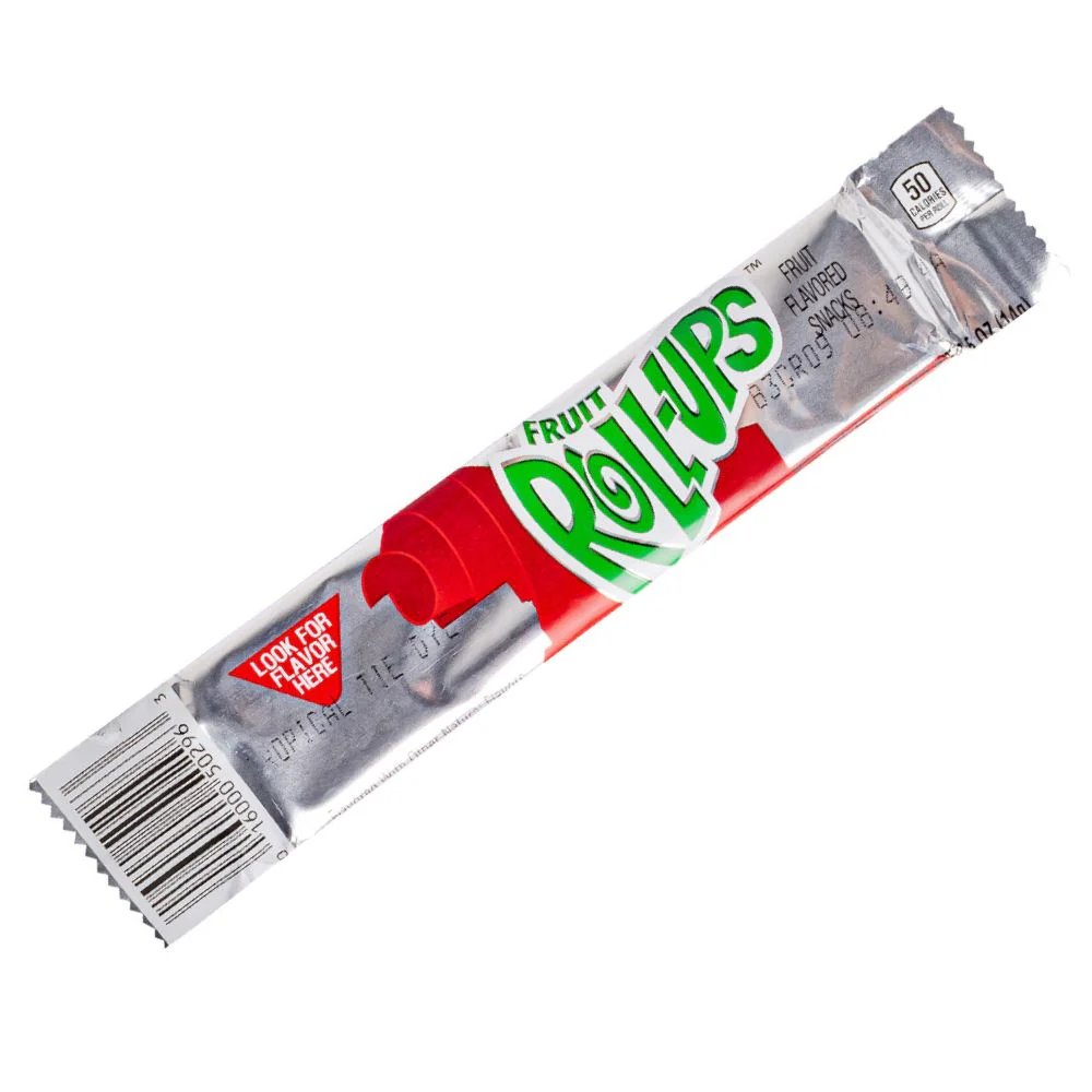 Fruit Roll Ups Strawberry & Tropical Tie Dye, caramelle al gusto di frutta da 14g