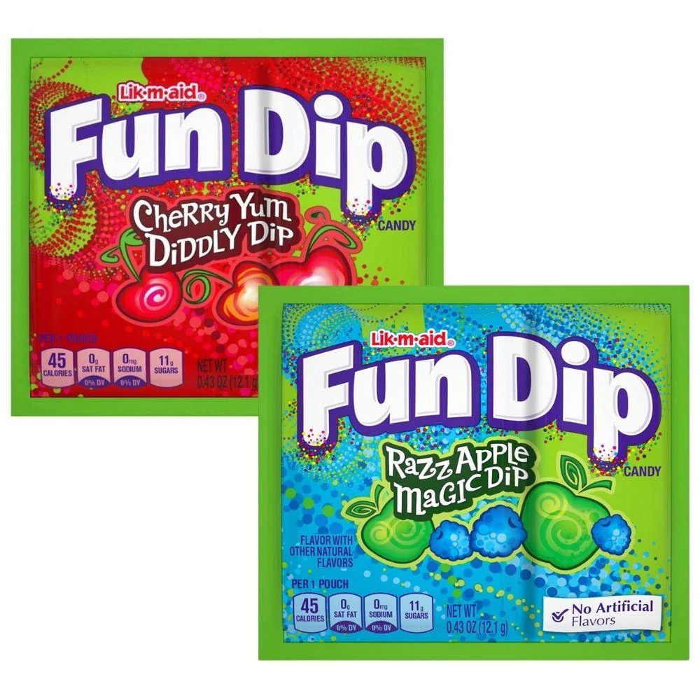 Fun Dip Yum Diddly Dip, caramelle alla frutta da 12.1g