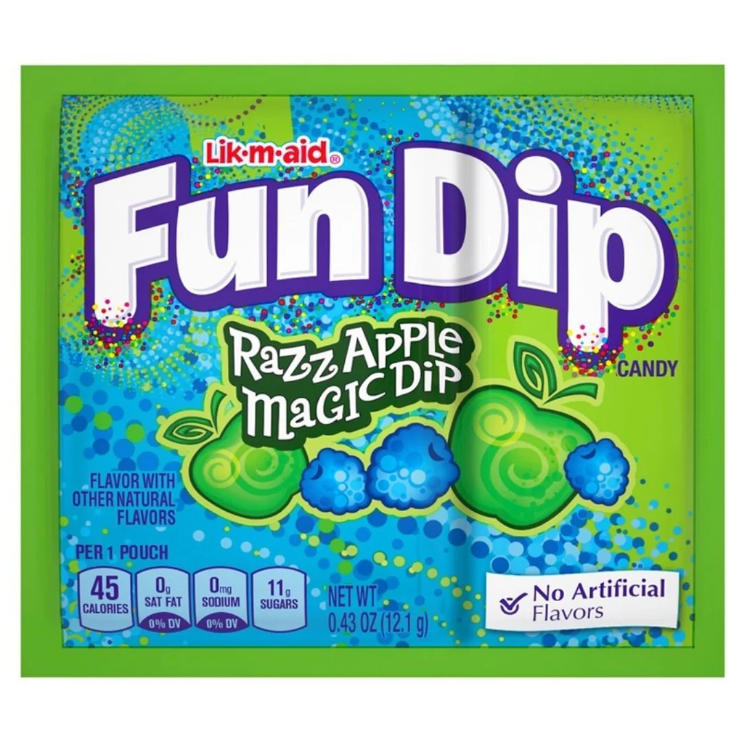Fun Dip Ruzz Apple Magic Dip, caramelle alla mela da 12.1g