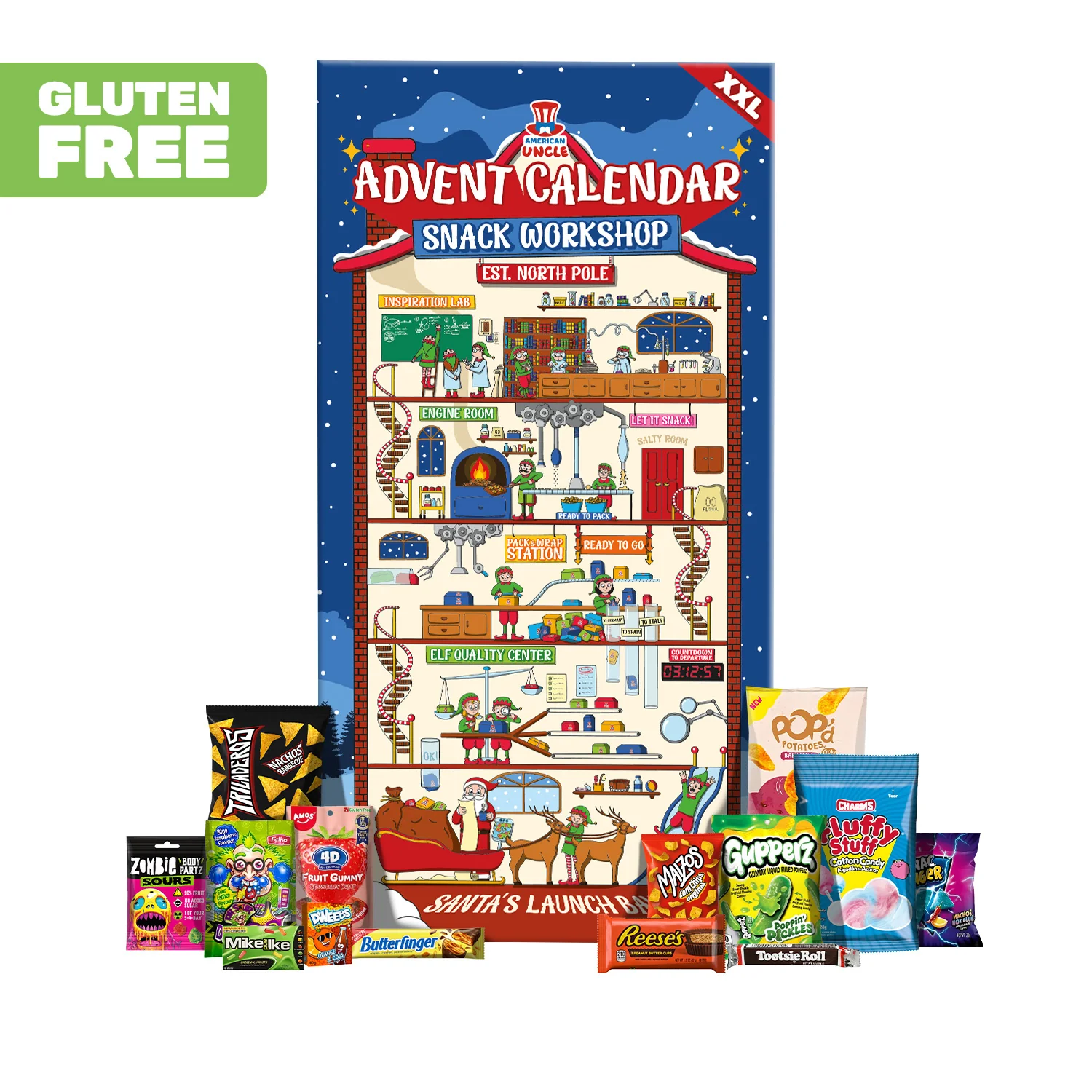 [GLUTEN FREE] Snack Workshop XXL, Calendario dell’Avvento XXL da oltre 24 snack dolci e salati senza glutine da tutto il mondo. - Image 3