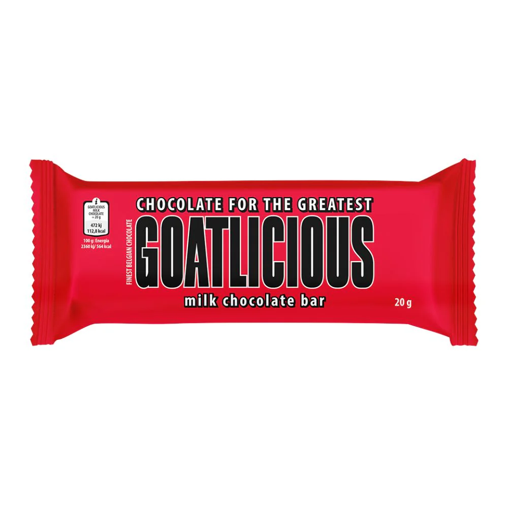 Goatlicious Milk Chocolate Bar, tavoletta di cioccolato al latte da 20g