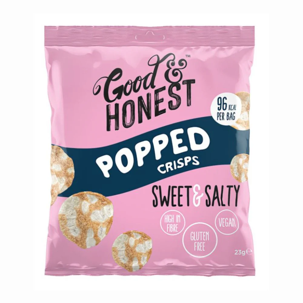 Good&Honest Popped Crisp Sweet & Salty, patatine agrodolci da 23g